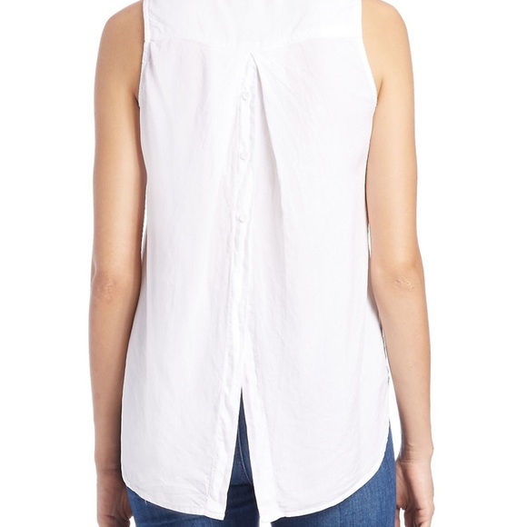 1[Anthropologie] White Sleeveless buttons up back - Picture 8 of 8